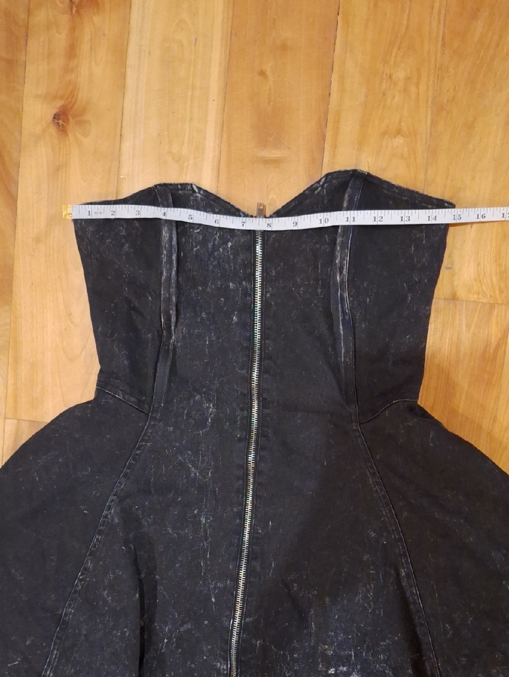 Vintage Betsey Johnson Collection Sweetheart Neckline Denim Party Dress 4 - Picture 12 of 15